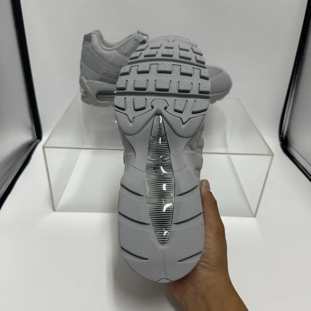 Brand New Nike Air Max 95 Wolf Grey Big Bubble Sneaker HM8755-002 Men's Size 9.5